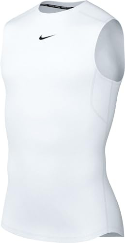 Nike FB7914-100 M NP DF Top SL Tight Sweatshirt Hombre White/Black Tamaño XL