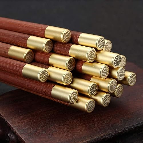 bacchette giapponesi lavabili bacchette Bacchette, 10 paia di bacchette rotonde, set regalo di bacchette in materiale naturale