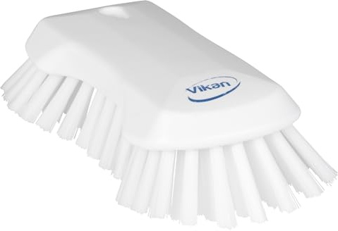Vikan Bürste, Polypropylen, Polyester, Edelstahl, weiß, XL