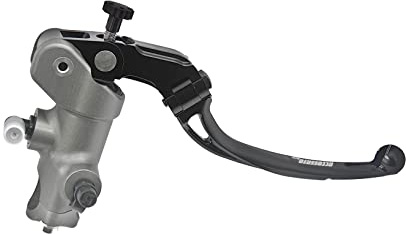 Pompa Freno - Lavorata CNC - 16X18 Con Corpo Pompa Anodizzato, Leva Snodata Lunga Nera (Pomello+Leva) per GAS GAS MC (CC 125) 2021-2025