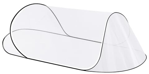 CMINGJ Großes Pop-Up-Moskitonetz, tragbar, faltbar, Moskitonetz für Bett, Camping, Reisen, Terrasse, Moskitonetz für Erwachsene und Babys (198,1 x 78,7 x 55,9 cm) (schwarze feste Größe)