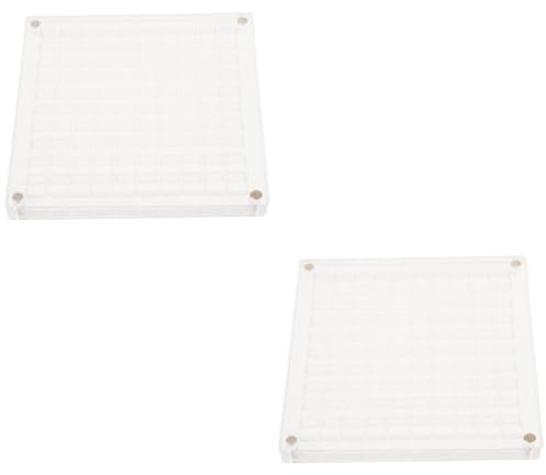 WESIEVYA 2stücke Acryl Aufbewahrungsbox Mit Magnetverschluss Transparente Organizer-box Für Schmuck Bastelbedarf Muscheln Fächer Für Kreative Sammler