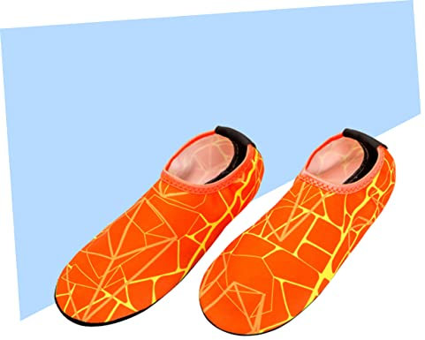 KITANDOVE 1paar rutschfeste Tauchsocken Für Erwachsene Schnelltrocknende Schwimmsocken s Orange Für Schnorcheln Schwimmen Und Wassersport