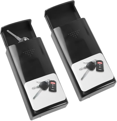 Escondite magnético para llaves, caja de llaves, impermeable, escondite para llaves al aire libre, caja magnética, esconde una llave para coche, casa, oficina, garaje