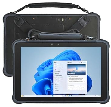 RUGGEDPDA 10.1 pollice Rugged Tablet Intel N5100 8 GB di RAM+256 GB di archiviazione Win11 OS 1000nits Evidenziare Schermo Industriale Tablet PC