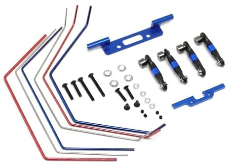 Främre och bakre bred svängstång anti-rullstång kit för Traxxas Slash 2WD 1/10 RC biluppgraderingar delar tillbehör