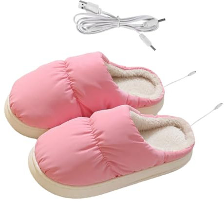 Homoyoyo Elektrische Heizschuhe Mit Usb-anschluss Wärmeschuhe Aus Flauschigem Material Für Winter Vielseitig Einsetzbar Zu Hause Im Wohnheim Büro Als Praktisches Geschenk