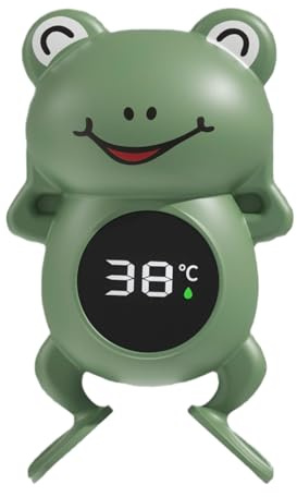 Baby Bath Termómetro - Reader Digital De Rana De Dibujos Animados Impermeables | Ideal Para La Seguridad De La Hora Del Baño Infantil Durante El Año Nuevo Chino Festivo