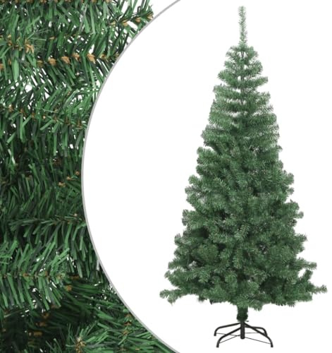 Qnhdfrt 4ft Green PVC Artificial Christmas Tree, 230 Tips