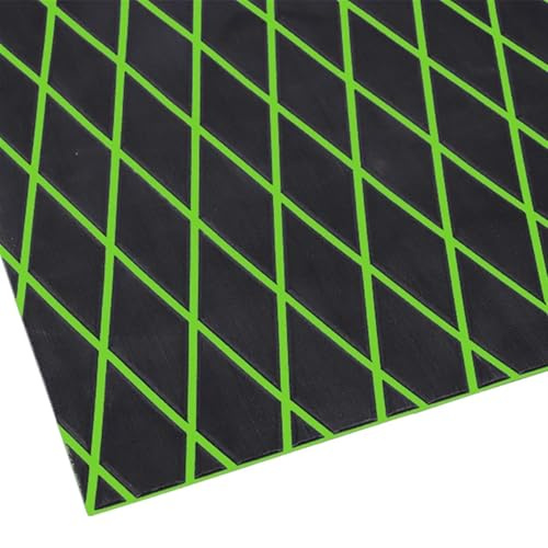 DSFIHJO Pavimentazione per Barche 1900 * 700mm Strong Adhesive Eva Foam Decking Sheet Pad with Rhombus Pattern Anti-Skid Faux Teak Yacht Marine Boat Flooring Mat Adesivo(Black Green)