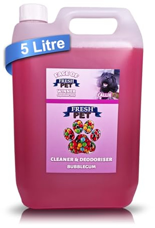 Fresh Pet Kennel/Cattery Disinfectant and Deodoriser - 5L (BUBBLEGUM)