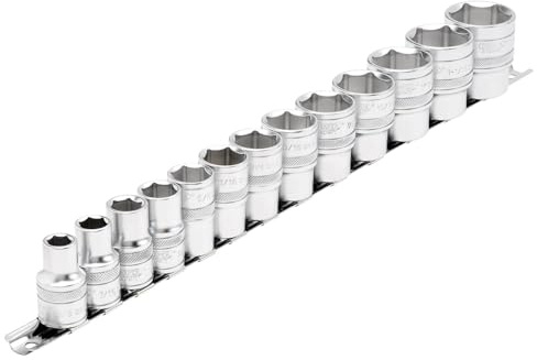 Draper 16498 1/2-Inch Square Drive Imperial 13 Piece Socket Set , Blue