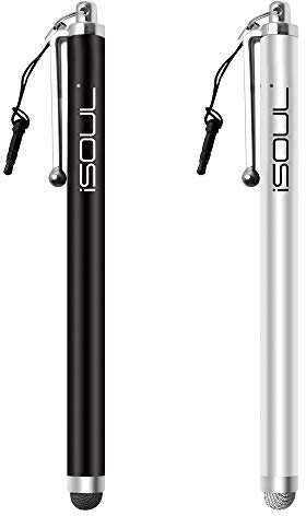 iSOUL Stylus Touch Pen, Styli Capacitive Touchscreen Pen Aluminum Stylus For Smartphones, iPhone, iPad Mini, Galaxy, Note, Tab, Nexus, Nokia, Blackberry, OnePlus, & Tablets (Mix)