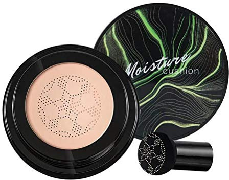 COTTILE BB Cream Mushroom Head Air Cushion Grzyb poduszka powietrzna krem + gwäbka grzybiczna BB/CC Cream Air Cushion Foundation Compact Cover Moist Makeup ( color)