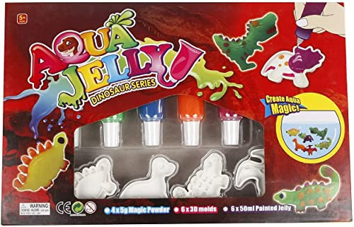 Kids Globe DinoWorld 3D Aqua Gel Figuren DIY Set (3D Figuren selbst gestalten) 590176