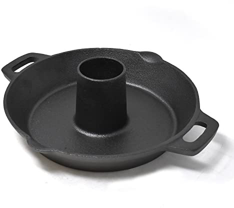 ﻿Joeji's Kitchen Chicken Roaster Stand Cast Iron BBQ or Oven Rotisserie Stand for Beer Can Chicken Poultry Beef Kebabs & More