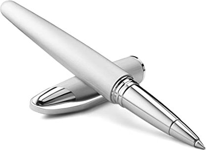 Colibri Equinox Tintenroller - Gebürsteter Stahl Und Chrom-Akzenten - Edel Tintenroller - Feder-clip -. Kommt In Einer Schönen Geschenkbox - Geschenk Für Männer Und Frauen