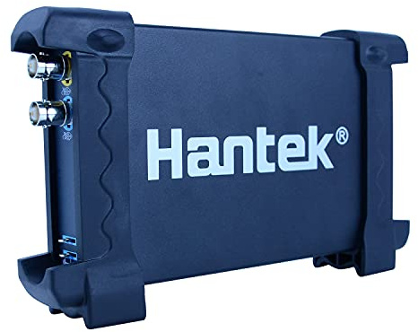 Hantek Osciloscopio virtual de almacenamiento digital USB 6022BE con ancho de banda de 20 MHz, 2 canales de mano portátil Osciloscopio