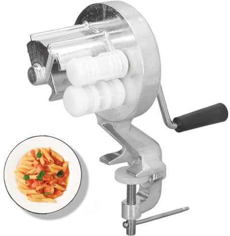 ZPSHYD Macchina per Maccheroni, Pasta Manuale Maccheroni Pressa Tagliatelle a Manovella in Acciaio Inossidabile la Tua Cucina