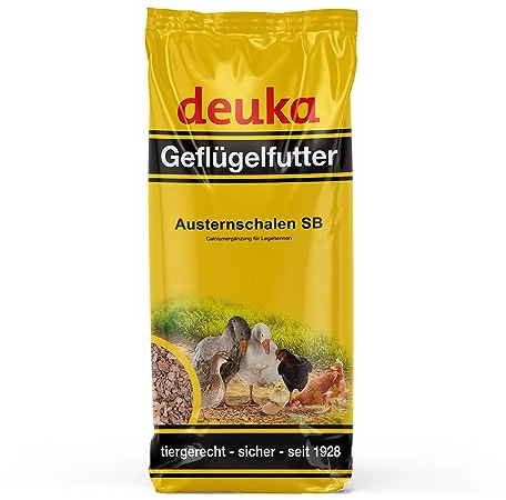 deuka Austernschalen SB 5 kg | Muschelgrit | Grit für Hühner | Calcium-Ergänzungsfutter für Legegeflügel