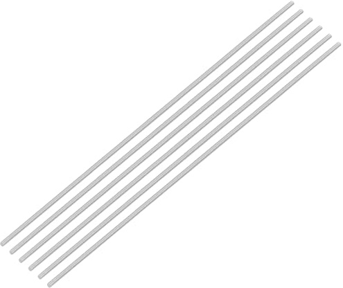 QUARKZMAN 6Pcs Tiges Filetées Entièrement M3 x 250mm Acier Inoxydable 304 | Goujons de Barre Filetée à Droite Pas de Filetage M3-0.5 pour l'Assemblage de Machines de Meubles
