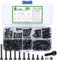 361 Pcs Hexagon Socket Head Cap Screws, M3 Nuts and Bolts Set, Black Hex Socket Cap Head screws, Machine Screw Bolts and Nuts and Flat Washers Assortment Kit, for Bicycle Motorcycle Repair