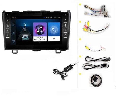 Pexorin Car Radio Multimedia Video Player 2 Din 8/9Android 9.0 Auto Radio Navigation CR-V CRV 2006-2011 Stereo Car GPS No Dvd Car Video Player(8inch 1G 16G DAB)