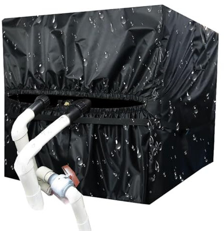 Eoixuqba Pool Heater Covers for Outside Units,Pool Equipment Enclosure Cover | Rainproof Equipment Shade, Swimming Pool Heater Wrap for Most Heaters
