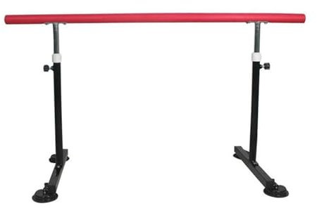 DSeenLeap Ballettstange, Stange, verstellbare 70–110 cm Lange Ballettstange, tragbare Stretching-Tanzstange für Kinder und Erwachsene, freistehende Fitness-Ballettausrüstung (Pink 150 cm)