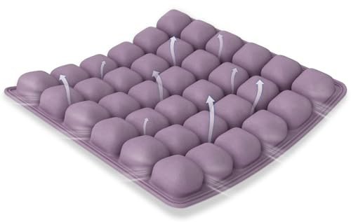 Tiagowell Air Inflatable Seat Cushion for Wheelchair,Office Chair Cushion,Car Seat Cushion for Pressure Relief,Breathable in Summer,Purple