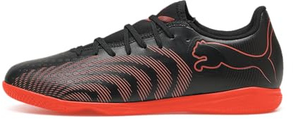 PUMA Scarpe da Calcio Unisex Future 9 Play IT, Nero-Rosso incandescente, Grigio Forte, 42, Puma Nero Rosso Brillante Grigio Forte, 45 EU