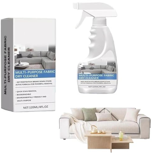 120ml Couch Stoff Reiniger Spray,Cleaner Spray For Sofa,Fabric Sofa Cleaner,Couch Cleaner For Fabric,Couch Stain Remover,Stoffreiniger für Möbelpolster