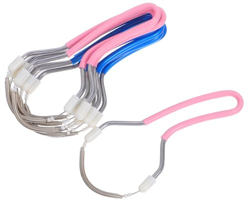 WOONEKY 8 St Manuell Springansikts Epilator för Kvinnor Hårborttagning Fin Ansiktshår Resvänlig Ansiktshårborttagare för Läpp och Kinder Smärtreducerande Design för Daglig Skönhetsvård