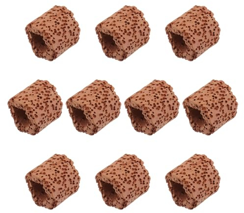 FUTUREORYY 10 Anneaux Fixes en Poterie pour Plantes Aquatiques, Support Pratique pour Aquarium, Maintien des Plantes d'eau, Lot de 10 Pièces