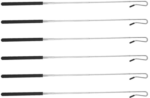 SOPOTUTU Handpuppen Puppenmanipulationsstäbe 6 Stück aus Kunststoff und Eisen Ergonomisch Geformt für Puppentheater Bühnenaufführungen und Freizeit
