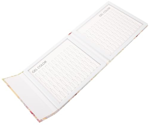 NIYANGLE Nail Colour Display Book and Compact Size with Abs Material 120-color Featuring White Design for Professional Nail Salon Use for Manicure