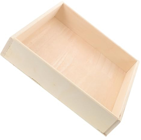 POPETPOP Montessori Wooden Sand Table for Kids, Square Sand Tray with Storage Feature, Space-saving Design for Indoor Play in Children’s Rooms and Small Spaces