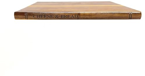 Lot de 3 planches à découper en bois massif avec support pour légumes, fromage, pain et viande, ensemble cadeau décoratif (style 2)