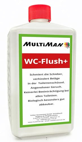MultiSan® Flush+ 1.000 F - Toilettenreiniger - Gegen fäkale Rückstände, Urinstein & Kalk - Spülwasserzusatz