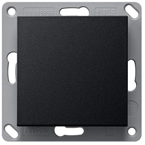 GIRA 2421005 Funk Wandsender EnOcean 1f Schwarzoxid M8 Flach Wippe 1.25mm Rechtsgewinde Elektromaterial Premium Schwarz