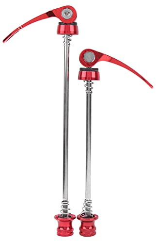 Pwshymi 2 Teilige Schnellspanner Spieß Fahrrad Radnabe Spieße Mountainbike Rennrad Achse Schnellspanner Spießhebel(rot) Sportinggoods