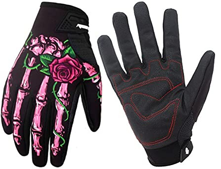 LIANYG Guanti da ciclismo guanti da moto moto moto touch screen motocross dirt bike MTB guanti da ciclismo guanti da moto guanti da bici (colore: rosa, taglia: L)