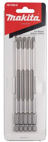 Makita 191V02-0 Magazinschrauber Langbit PH2x155mm 5 St�ck Bit-Set 5St. 0523 8719