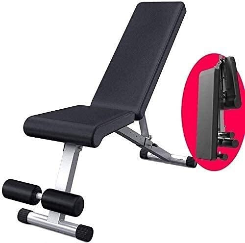 Hantelbank, Trainingsbank, Hantelbank, Hantelbank, verstellbar, robust – Mehrzweck-Hantelbänke für Ganzkörpertraining, Schräg-/Neigungsbankdrücken für Heim-Fitnessstudio