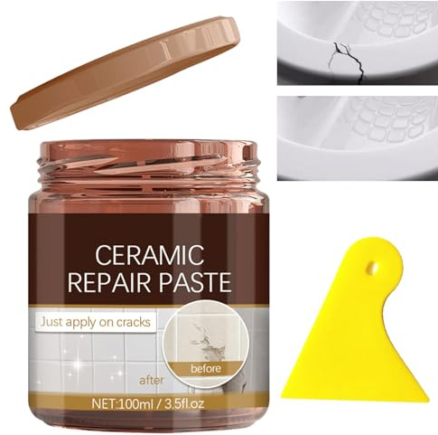 KOAHDE Porcelain & Shower Tile Repair Kit - Chip & Crack Filler for High Strength Small Hole Repair