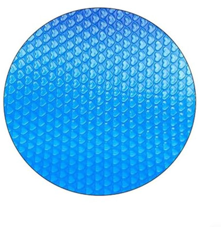 FUBESK 12ft Round Pool Cover for Above Ground Pools, Shockproof Pool Cover, Pool Cover Thermal Heater Dust Cover For Garden Inflatable Paddling Pool