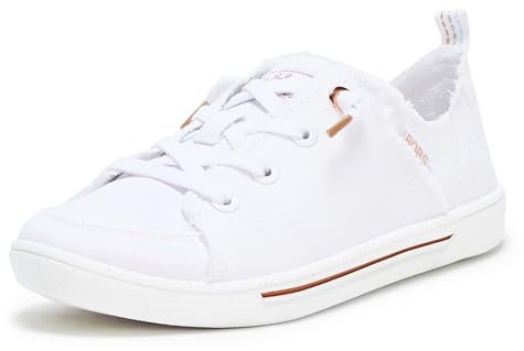 Skechers Bobs B Cute 2.0 Womens White Canvas - Size 5 UK - White