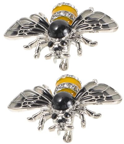 SOIMISS 2stücke Bienenbrosche Mit Honig Biene Brosche Pin Kleidung Revers Pin Damen-kleidungsaccessoire Dekorative Brosche