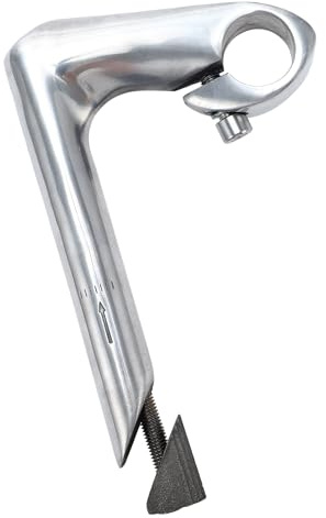 BULLSPANN Fahrrad-Vorbau Silberton 1 Stück 150mm Aluminiumlegierung | Durchm. 22.2mm, Lenker Innen-Ø 25.4mm, Vorwärtsl. 80mm, Robust Leicht, Ergonom., Einf. Montage, Vielseitig