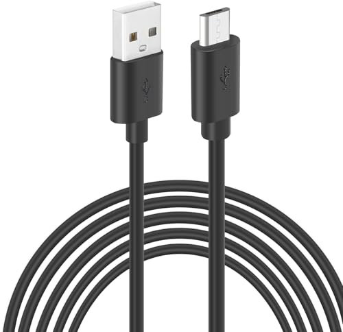 PATIKIL 33Ft USB to Micro USB Power Extension Cable, 3A Fast Charger Long Charging Cord for Security Cameras, Phone, Video Records, Electronic Equipment, Black